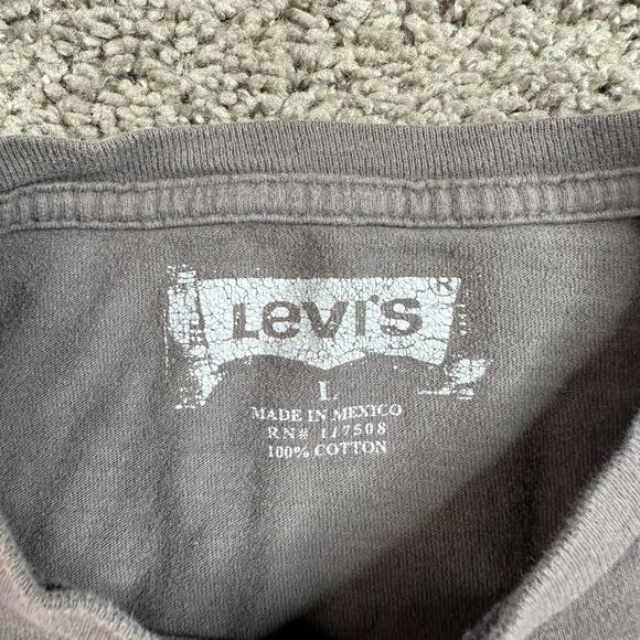 Levis Shirt Womens Large Brown White California Tenderloin District Ladies - Picture 4 of 11